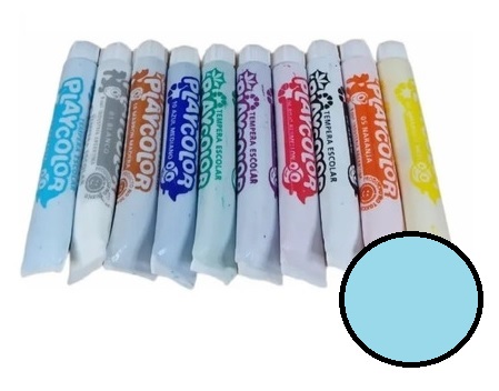 TEMPERA celeste  (blis x10 uni)